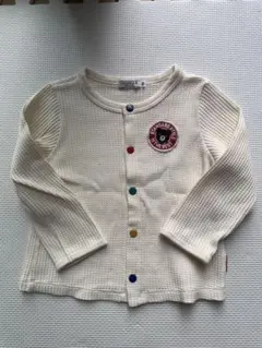 美品　ミキハウス　ダブルビー　カーディガン　白　100 男の子　 女の子