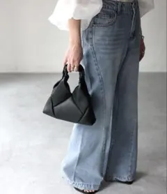 Riberry　トライアングルミニバッグ　ブラック