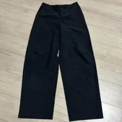 ユニクロ　UNIQLO ジャージーカーブパンツ 黒　ブラック　 Ｌ