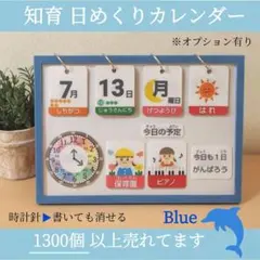 知育 日めくりカレンダー 療育グッズ 視覚支援 絵カード ハンドメイド 場面緘黙