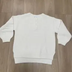 GLOBAL WORK クリーム色 ニット Mサイズ