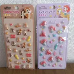 dessert様専用ディズニープリンセス・チップ・デールぷくぷくシールセット