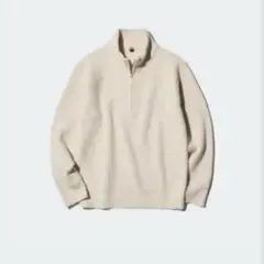 スフレヤーンハーフジップセーター