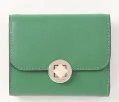 ケイト・スペード　二つ折り財布　ミニウォレット　グリーン