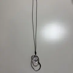 シルバー ブラック ネックレス