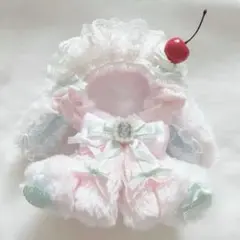 12〜13cm ぬい服 マーガレット刺繍のお座り猫ちゃん - メルカリ