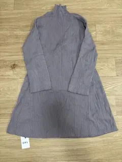 GRL ワイドスリーブフレア ニット ワンピース Sサイズ