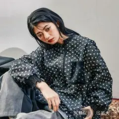 ニコアンドMODE NORM CORE フラワーエンブロレイヤーシャツ L