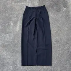 00s Calvin Klein ウールスラックス ツータック ブラックのサムネイル