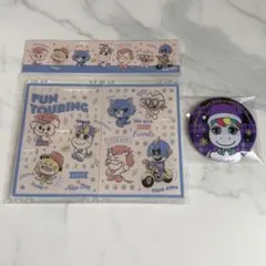 三代目JSB アクリルアクセサリースタンド 刺繍缶バッチ 2点セット