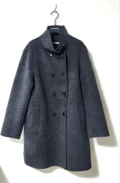 theory luxe ダークグレー ロングコート