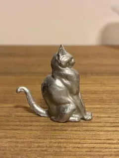 朝倉彫塑館　猫　置物 ピューター