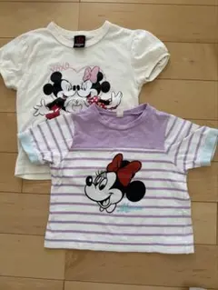 アプレレクール、ベビードール　ミッキーミニーマウス半袖Tシャツ ２枚セットのサムネイル
