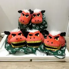獅子舞ハンドパペット　獅子舞おはやしダンシングギミック　5点　まとめ売り