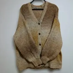 ✿Samansa Mos2 ブークレミドル丈ネックカーディガン✿