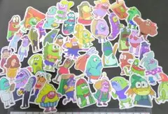 スポンジボブ　ビキニボトム　モブ　魚　ステッカー　シール　45枚セット