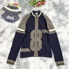 美品　DOLCE&GABBANA ジップアップセーター　ニット　L