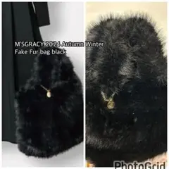 M'S GRACY 2024AW フェイクファーバッグ ブラック