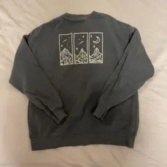 devirock ダークグレー トレーナー　バックプリント