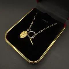 チェーンネックレス　ゴールドネックレス　遺品整断捨離　アンティーク　レトロ