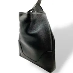 極美品✨ペッレモルビダ ワンハンドルバッグ ブラック シュリンクレザー シボ革