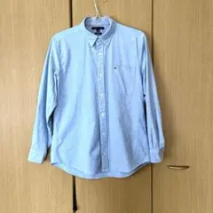 TOMMY HILFIGER スリムフィット シャツ XL ライトブルー水色