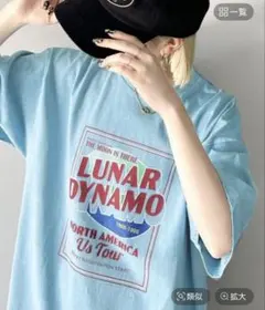 JaVa ジャバコラボ　ピグメントビッグツアーロゴプリントTシャツのサムネイル
