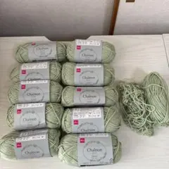 DAISO シェノン パウダーグリーン 毛糸 11個