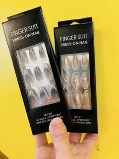 FINGER SUIT プレスオンネイル 40本入りセット