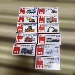 G② TS19 新品 トミカ コマツ 日立建機 ショベルカー 他 13個 働く車