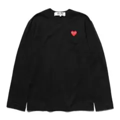 PLAY COMME des GARÇONS ブラック 長袖カットソー S