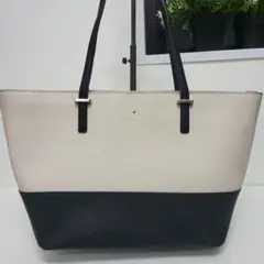 極美品✨️ケイトスペード トートバッグ バイカラー サフィアーノレザー 大容量