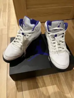 Air Jordan 5 ホワイト/パープル
