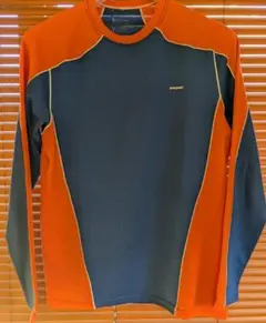 パタゴニアキャプリーン オレンジ/ネイビー