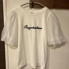 INGNI イング　フリル袖 パフスリーブ　Tシャツ ホワイト