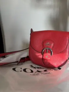 美品】 COACH ウィロー サドルバッグ ポリッシュペブルレザー - メルカリ