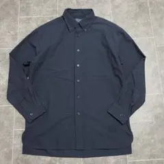 ★未使用近 JWA UNIQLO 長袖シャツ オックスフォードシャツ ネイビー