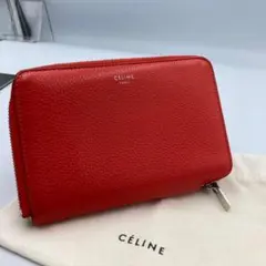 CELINE 二つ折り財布 レッド ピンク - メルカリ