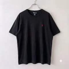 ポロラルフローレン ブラック XXL 赤ポニー ビッグサイズ ワンポイント 古着のサムネイル