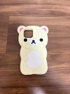 クマデザイン iPhone12ケース シリコン製