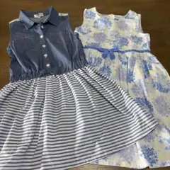 140 ノースリーブワンピース2枚セット