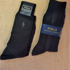 Polo Ralph Lauren ブラック クルーソックス 25-27cm