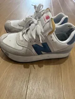 new balance 574 厚底スニーカー ニューバランス