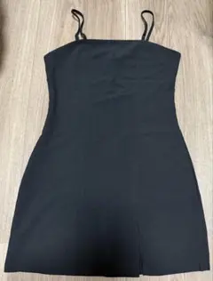 黒　ミニキャミワンピ