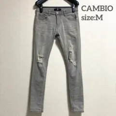 CAMBIO カンビオ スキニーデニム グレー Mサイズのサムネイル
