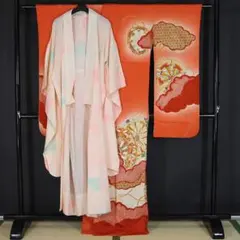 長襦袢付き 160cm 鹿子絞り 中振袖 正絹振袖 b791 - メルカリ