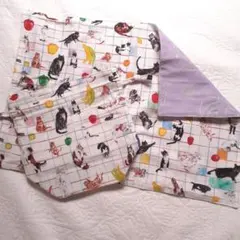 ネコ柄・給食袋・ランチョンマットset