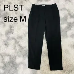 PLST プラステ　センタープレス入り　ブラック パンツ Mサイズ 黒
