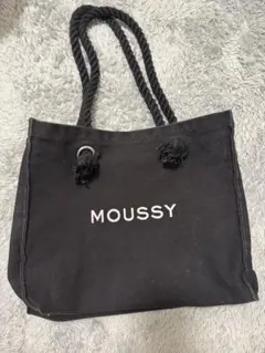 MOUSSY キャンバストートバッグ ブラック