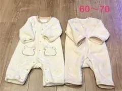 フリースロンパース　60〜70㎝　まとめ売り